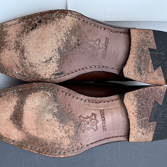 Undandy Custom Oxford Cap Toe Brown Dress Shoes Size 8.5 - Picture 6 of 6